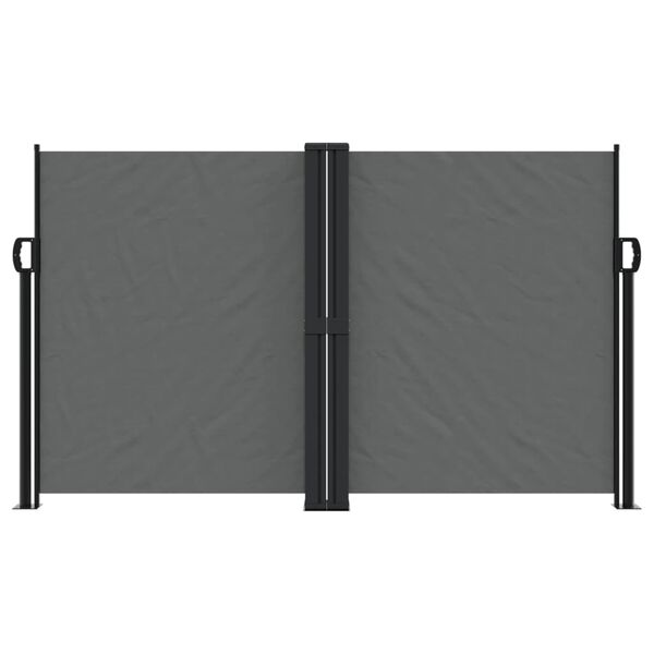 vidaXL Σκίαστρο Πλαϊνό Συρόμενο Ανθρακί 140 x 1200 εκ.