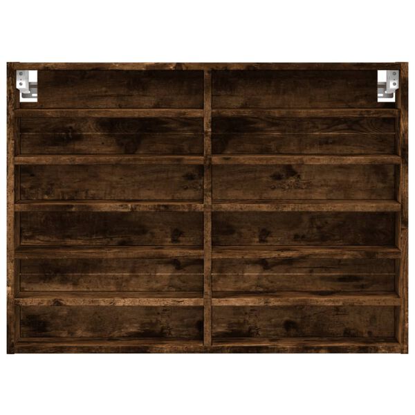 vidaXL Βιτρίνα Καπνιστή Δρυς 80x8,5x58 εκ. από Επεξεργασμένο Ξύλο