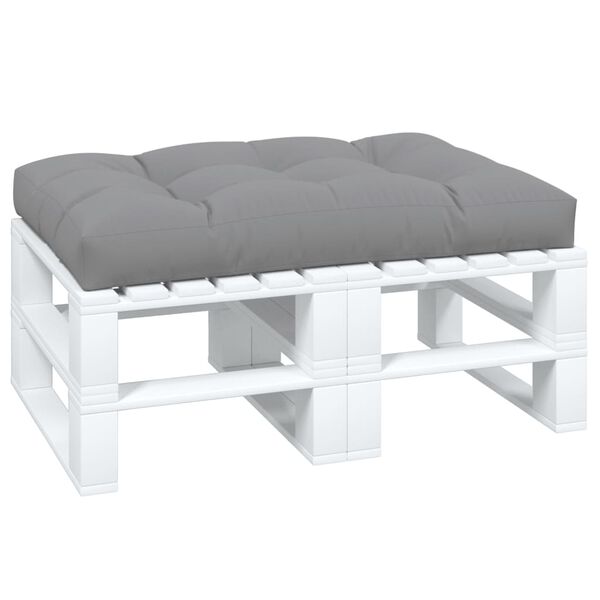 vidaXL Μαξιλάρι Παλέτας Γκρι 120 x 80 x 12 εκ. Υφασμάτινο