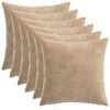 vidaXL &Mu;&alpha;&xi;&iota;&lambda;ά&rho;&iota; 6 &tau;&mu;&chi;. HEERLEN Taupe 30 x 30 cm Ύ&phi;&alpha;&sigma;&mu;&alpha; Chenille
