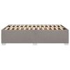 vidaXL Σκελετός Κρεβατιού Χωρίς Στρώμα Taupe 120x200 εκ. Υφασμάτινο