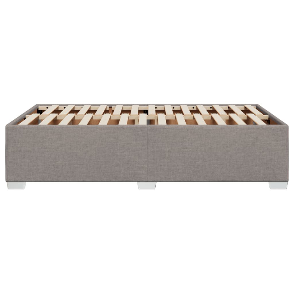 vidaXL Σκελετός Κρεβατιού Χωρίς Στρώμα Taupe 120x200 εκ. Υφασμάτινο