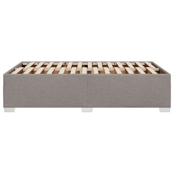 vidaXL Σκελετός Κρεβατιού Χωρίς Στρώμα Taupe 120x200 εκ. Υφασμάτινο