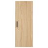 vidaXL Μπουφές Sonoma δρυς 34,5 x 34 x 180 εκ. από Επεξεργασμένο Ξύλο