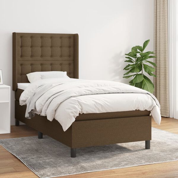 vidaXL &Kappa;&rho;&epsilon;&beta;ά&tau;&iota; Boxspring &mu;&epsilon; &Sigma;&tau;&rho;ώ&mu;&alpha; &Sigma;&kappa;&omicron;ύ&rho;&omicron; &Kappa;&alpha;&phi;έ 100x200 &epsilon;&kappa;. &Upsilon;&phi;&alpha;&sigma;&mu;ά&tau;&iota;&nu;&omicron;