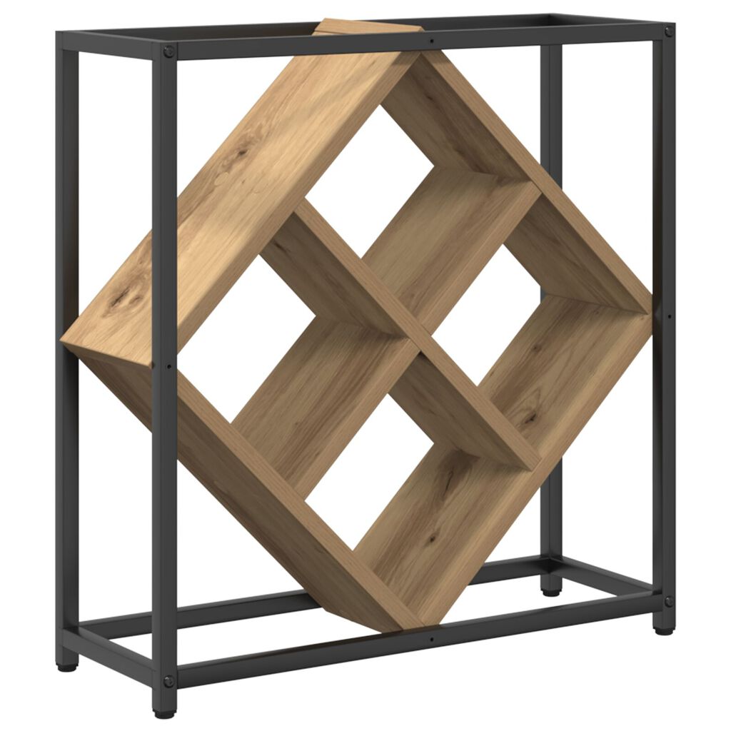 vidaXL Ράφι κρασιών Artisan Oak 51x18x52,5 εκ Επεξεργασμένο ξύλο