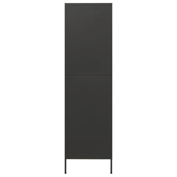 vidaXL Ντουλάπα Ανθρακί 90 x 50 x 180 εκ. από Ατσάλι