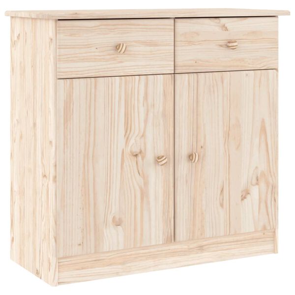 vidaXL Ντουλάπι ALTA 77 x 35 x 165 εκ. από Μασίφ Ξύλο Πεύκου