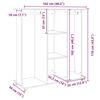 vidaXL Ντουλάπα με Ροδάκια Sonoma Δρυς 102x38x110 εκ. από Επεξ. Ξύλο