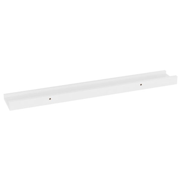 vidaXL Ράφια Τοίχου 4 τεμ. Γυαλιστερό Λευκό 60 x 9 x 3 εκ.Λευκά
