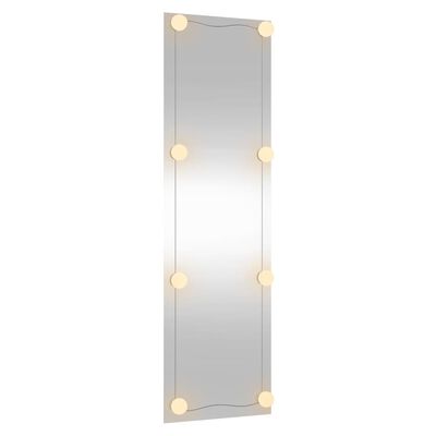 vidaXL Καθρέφτης Τοίχου με LED Ορθογώνιος 30x100 εκ. Γυάλινος