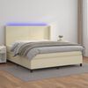 vidaXL &Kappa;&rho;&epsilon;&beta;ά&tau;&iota; Boxspring &mu;&epsilon; &Sigma;&tau;&rho;ώ&mu;&alpha; & LED &Kappa;&rho;&epsilon;&mu; 180x200 &epsilon;&kappa;. &Sigma;&upsilon;&nu;&theta;. &Delta;έ&rho;&mu;&alpha;