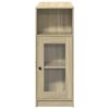 vidaXL Τραπέζι Μπαρ με Ράγες Sonoma Δρυς 101x40x103,5 εκ Επεξεργ. Ξύλο
