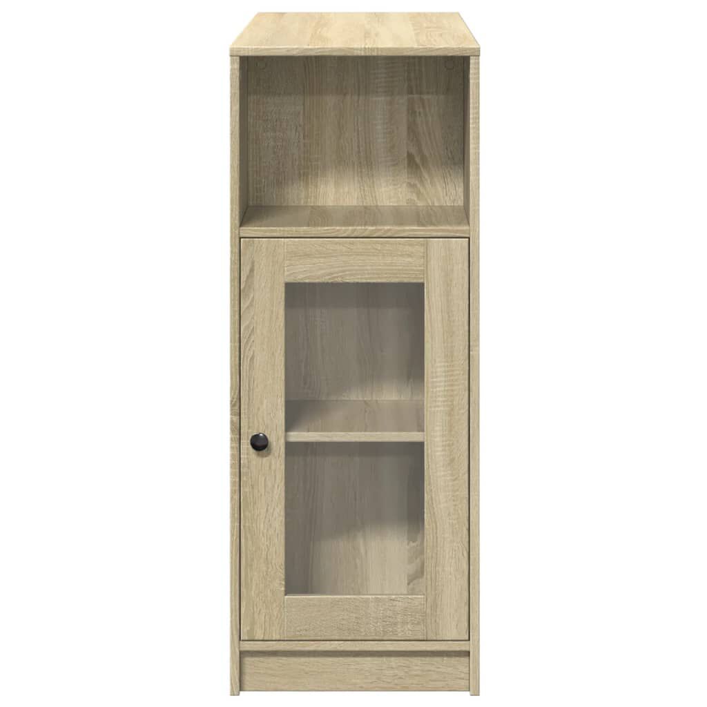 vidaXL Τραπέζι Μπαρ με Ράγες Sonoma Δρυς 101x40x103,5 εκ Επεξεργ. Ξύλο