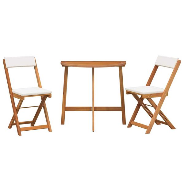 vidaXL Σετ μπιστρό 3 pcs Καφέ Μασίφ ξύλο ακακίας
