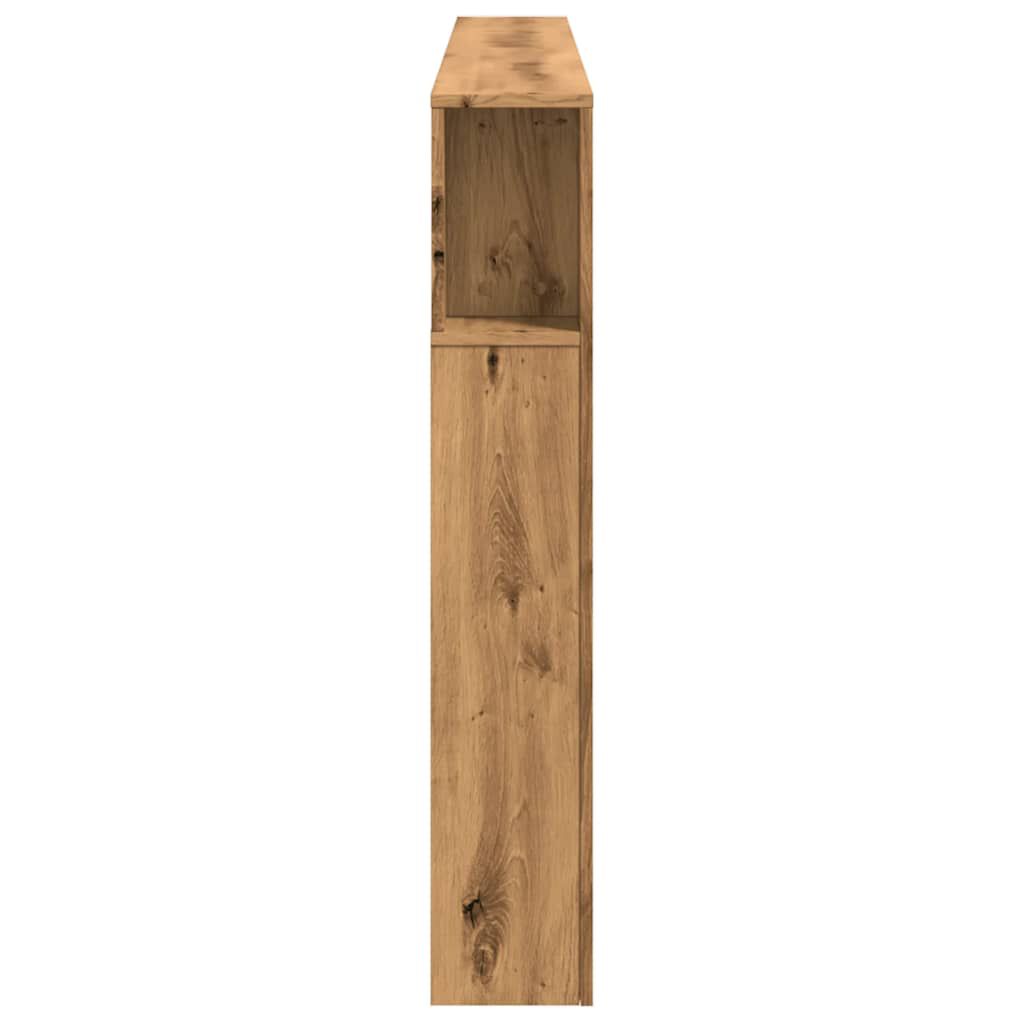 vidaXL LED κεφαλάρι Artisan Oak 200x18,5x103,5 cm Κατασκευασμένο ξύλο