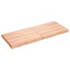 vidaXL Επιφ Τραπεζιού Αν Καφέ 120x50x(2-6)εκ.Ακατέργ. Μασίφ Ξύλο Δρυός