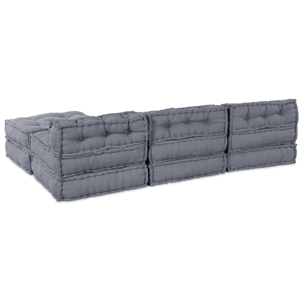 vidaXL Μαξιλάρι 4 pcs Γκρι 70 x 70 x 54 εκ Πολυεστέρας