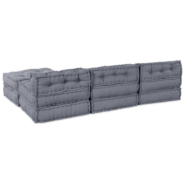 vidaXL Μαξιλάρι 4 pcs Γκρι 70 x 70 x 54 εκ Πολυεστέρας