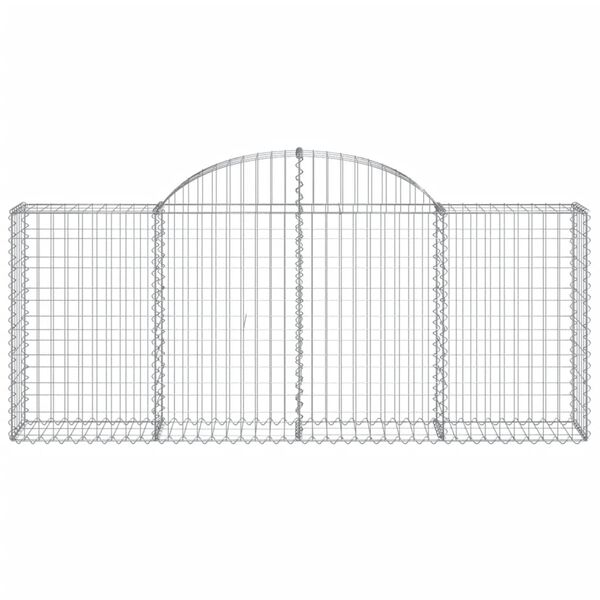 vidaXL Συρματοκιβώτια Τοξωτά 20 τεμ. 200x30x80/100 εκ. Γαλβαν. Ατσάλι