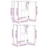vidaXL Σετ 4 τεμαχίων για ντουλάπα τηλεόρασης 4 pcs Καπνιστή δρυς