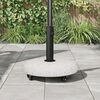 vidaXL Βάση ομπρέλας Λευκό και Μαύρο 45 x 45 x 40 cm