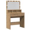 vidaXL Τραπέζι περιποίησης με συρτάρι Artisan Oak 80 x 41 x 134,5 εκ.