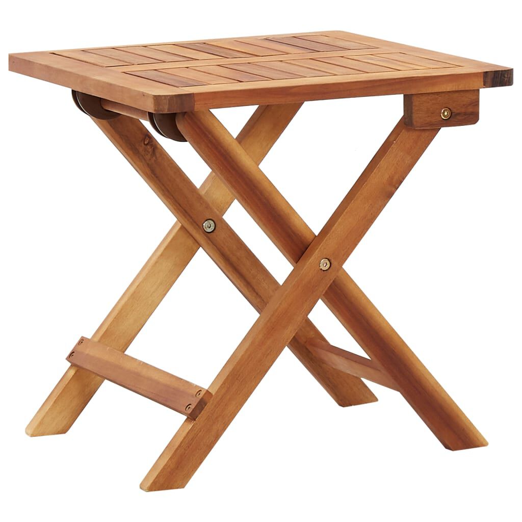 vidaXL Τραπεζάκι Κήπου Πτυσσόμενο 40 x 40 x 40 εκ. Μασίφ Ξύλο Ακακίας