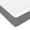 vidaXL Κρεβάτι Boxspring με Στρώμα Σκούρο Γκρι 90x190 εκ. Υφασμάτινο