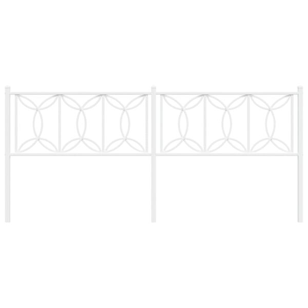 vidaXL Κεφαλάρι Λευκό 193 εκ. Μεταλλικό