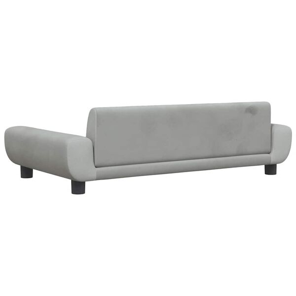vidaXL Κρεβάτι Σκύλου Ανοιχτό Γκρι 100 x 54 x 33 εκ. Βελούδινο