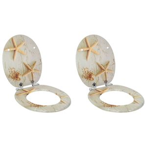 vidaXL &Kappa;&alpha;&lambda;ύ&mu;&mu;&alpha;&tau;&alpha; &Lambda;&epsilon;&kappa;ά&nu;&eta;&sigmaf; Soft Close 2 &tau;&epsilon;&mu;. &Sigma;&chi;έ&delta;&iota;&omicron; &Alpha;&sigma;&tau;&epsilon;&rho;ί&epsilon;&sigmaf; &alpha;&pi;ό MDF