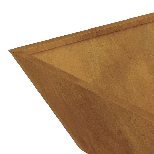 vidaXL Γλάστρα Κήπου Σκ rusty 50 x 50 x 15 cm