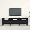 vidaXL Ντουλάπι TV Μαύρη δρυς 150 x 30 x 44.5 εκ. Επεξεργασμένο ξύλο