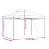vidaXL Τέντα Εκδηλώσεων Πτυσσόμενη Pop-Up Μπορντό 410x279x315 εκ.