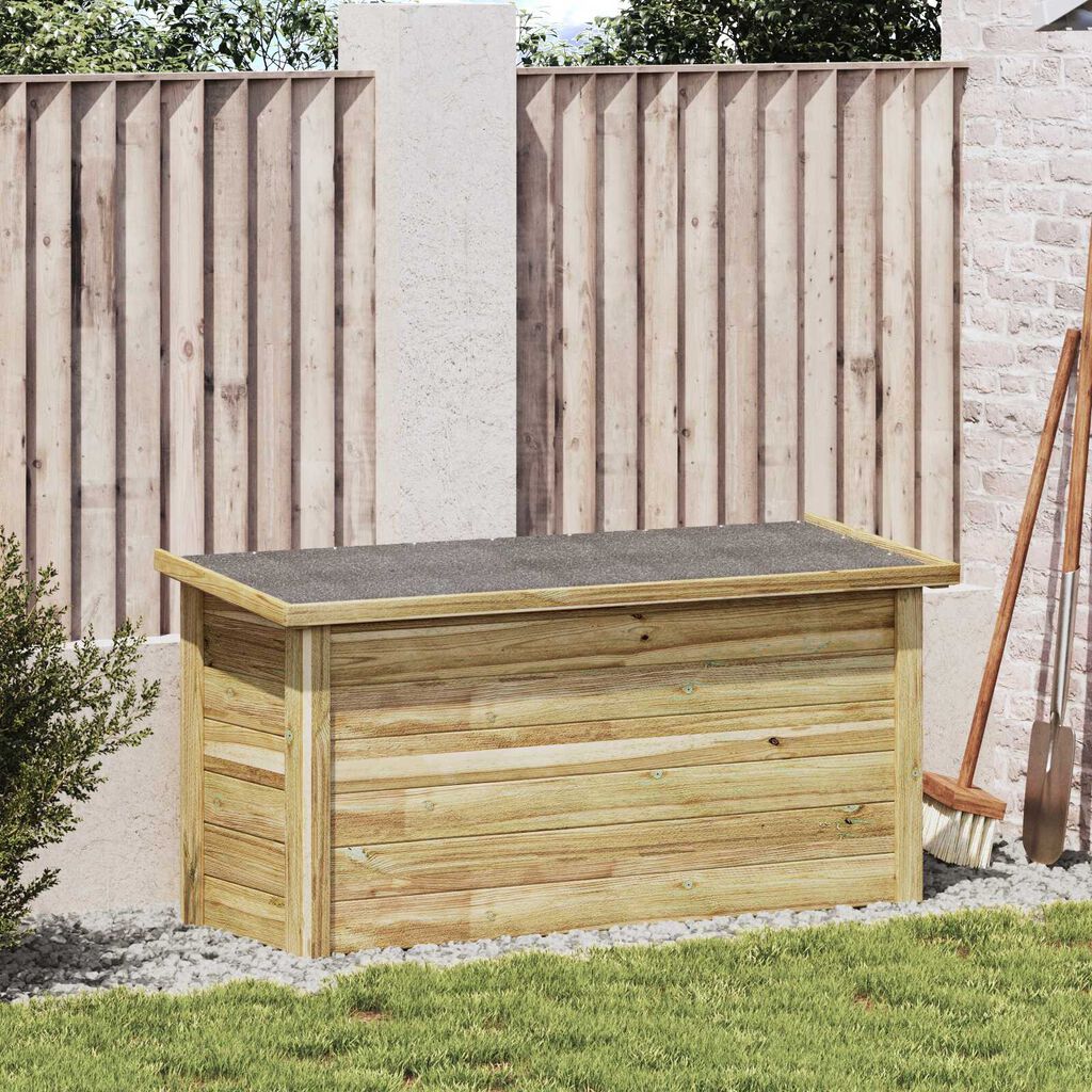 vidaXL Κουτί Αποθήκευσης 44x119x57 εκ., Ενισχυμένο Ξύλο Πεύκου