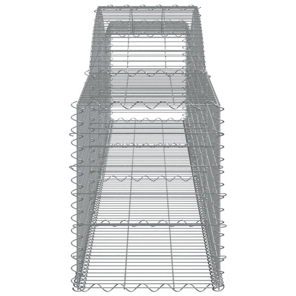 vidaXL Συρματοκιβώτια Τοξωτά 3 τεμ. 400x50x60/80 εκ. Γαλβαν. Ατσάλι