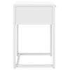 vidaXL Κομοδίνο Λευκό 38 x 35 x 54 εκ. από Ατσάλι