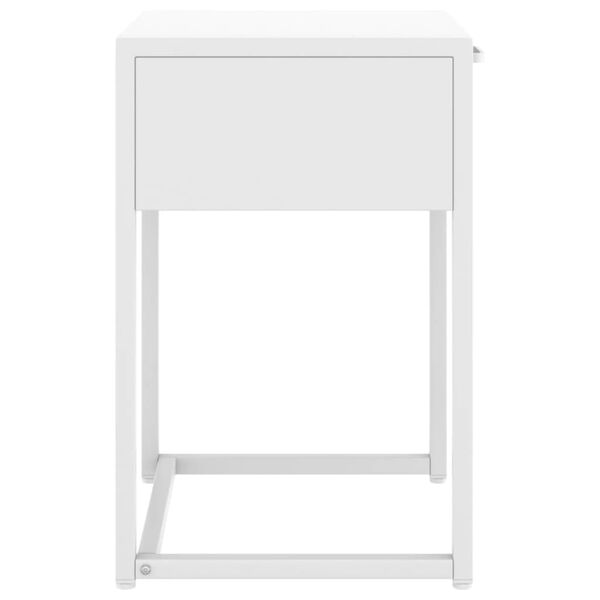 vidaXL Κομοδίνο Λευκό 38 x 35 x 54 εκ. από Ατσάλι