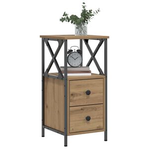 vidaXL &Kappa;&omicron;&mu;&omicron;&delta;ί&nu;&omicron; Artisan Oak 34x35,5x70 cm &Kappa;&alpha;&tau;&alpha;&sigma;&kappa;&epsilon;&upsilon;&alpha;&sigma;&mu;έ&nu;&omicron; &xi;ύ&lambda;&omicron;