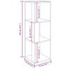 vidaXL Γωνιακό Έπιπλο Καπνιστή Δρυς 33x33x100 εκ. Επεξεργασμένο Ξύλο