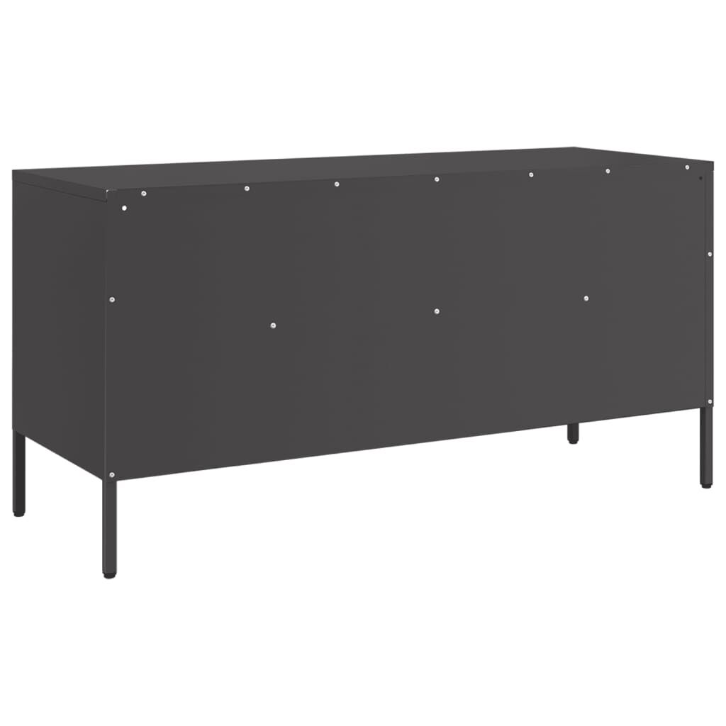 vidaXL Έπιπλο Τηλεόρασης Μαύρο 100,5x39x50,5 εκ. Ατσάλινο
