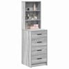 vidaXL Highboard &Gamma;&kappa;&rho;&iota; sonoma 40 x 41 x 135 &epsilon;&kappa;. &Epsilon;&pi;&epsilon;&xi;&epsilon;&rho;&gamma;&alpha;&sigma;&mu;έ&nu;&omicron; &xi;ύ&lambda;&omicron;