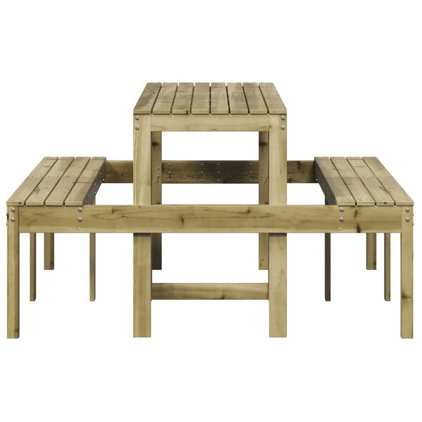 vidaXL Τραπέζι Πικνίκ 160 x 134 x 75 εκ. από Εμποτισμένο Ξύλο Πεύκου