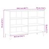 vidaXL Ραφιέρα Όψη Παλαιού Ξύλου 103,5x35x70 εκ. Επεξεργασμένο Ξύλο