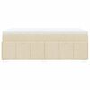 vidaXL &Kappa;&rho;&epsilon;&beta;ά&tau;&iota; Boxspring &mu;&epsilon; &Sigma;&tau;&rho;ώ&mu;&alpha; &Kappa;&rho;&epsilon;&mu; 100 x 200 &epsilon;&kappa;. &Upsilon;&phi;&alpha;&sigma;&mu;ά&tau;&iota;&nu;&omicron;