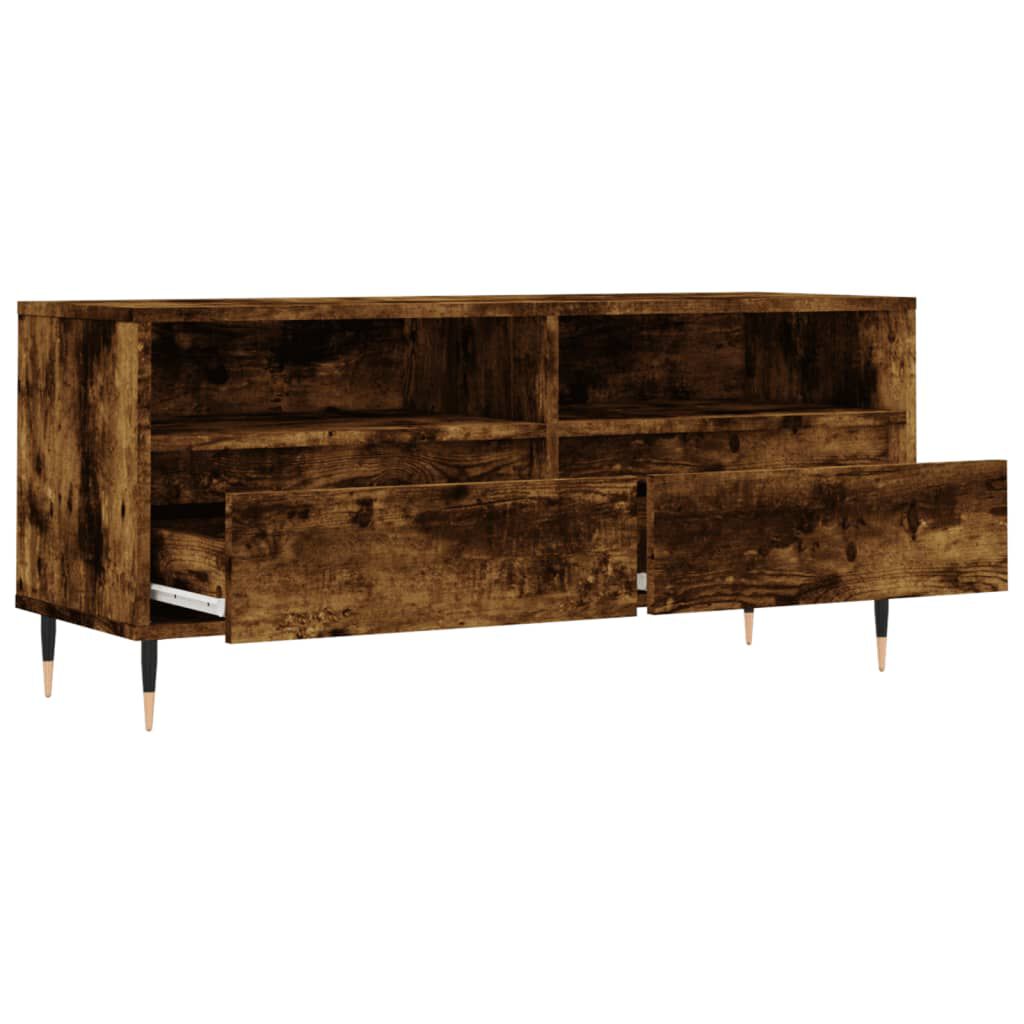 vidaXL Έπιπλο Τηλεόρασης Καπνιστή Δρυς 100x34,5x44,5 εκ. Επεξ. Ξύλο