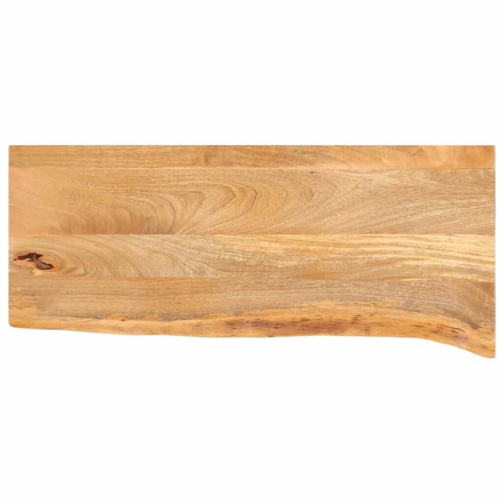 vidaXL Επιφάνεια Τραπεζιού 80x20x3,8 εκ. Live Edge Μασίφ Ξύλο Μάνγκο