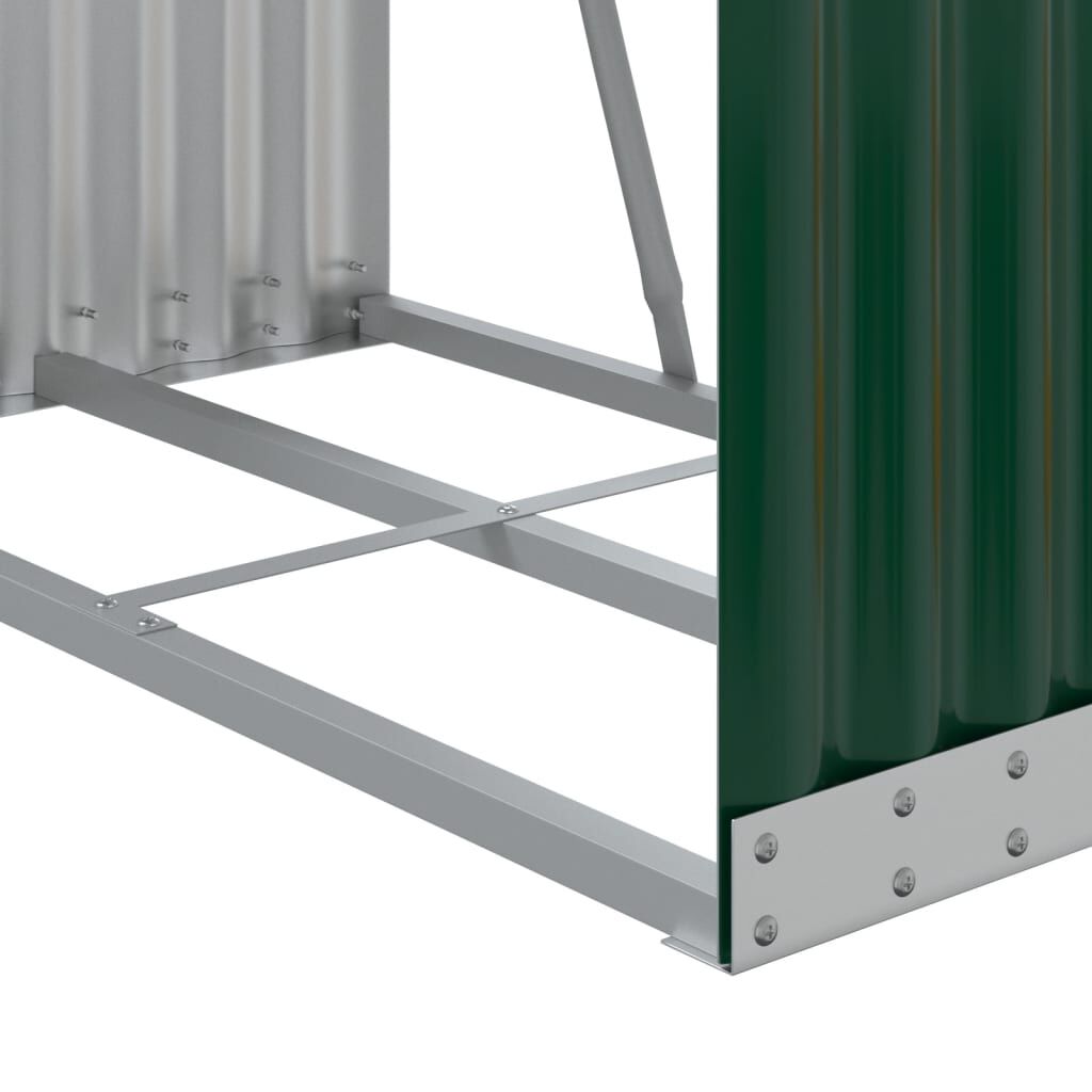 vidaXL Ξυλοθήκη Πράσινη 80 x 45 x 120 εκ. από Γαλβανισμένο Ατσάλι