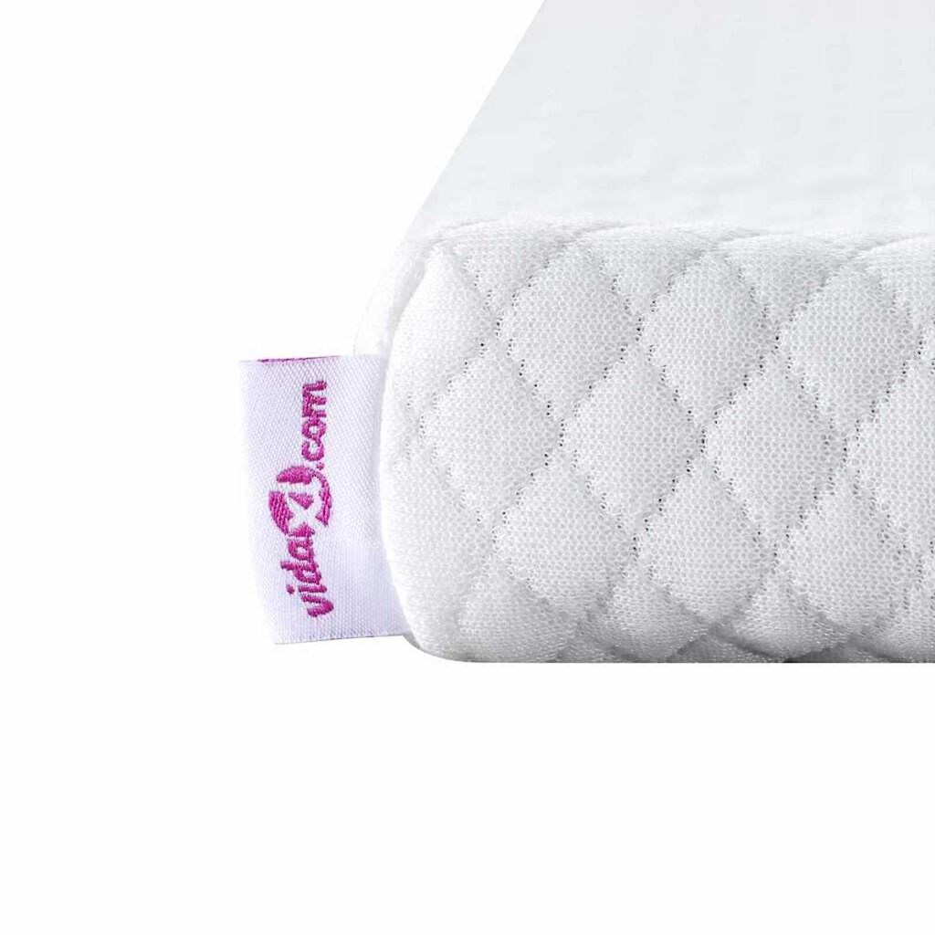 vidaXL Στρώματα Λευκό 70 x 200 cm 100% ύφασμα πολυεστέρα με τζακάρ